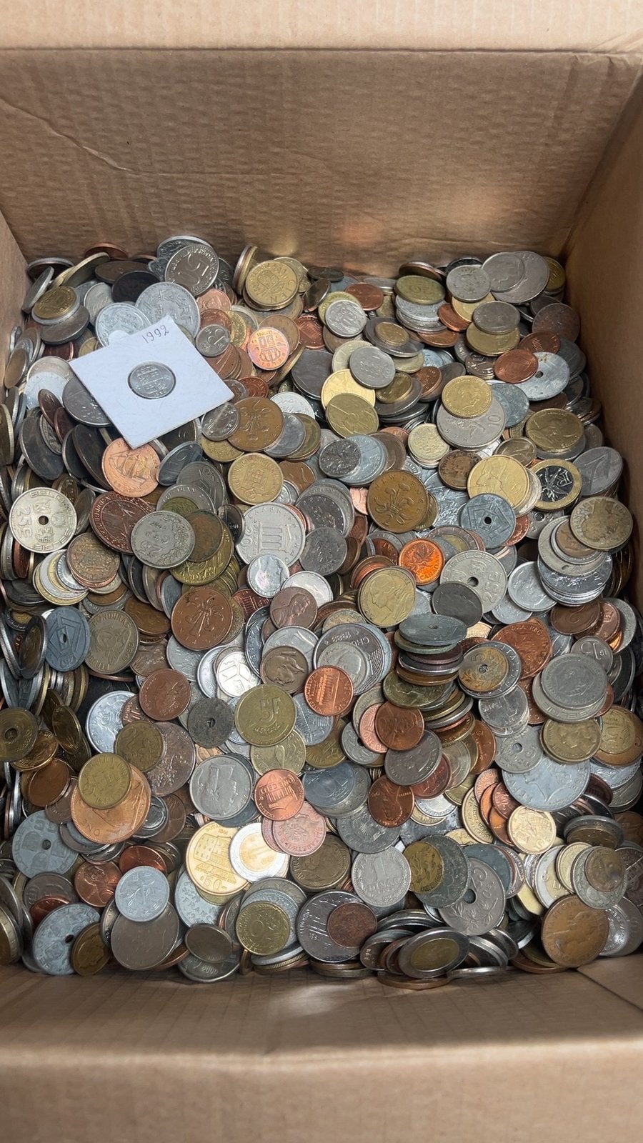 Collection de pièces du monde provenant du grenier de 8 kg, Enlèvement ou Envoi, Monnaie