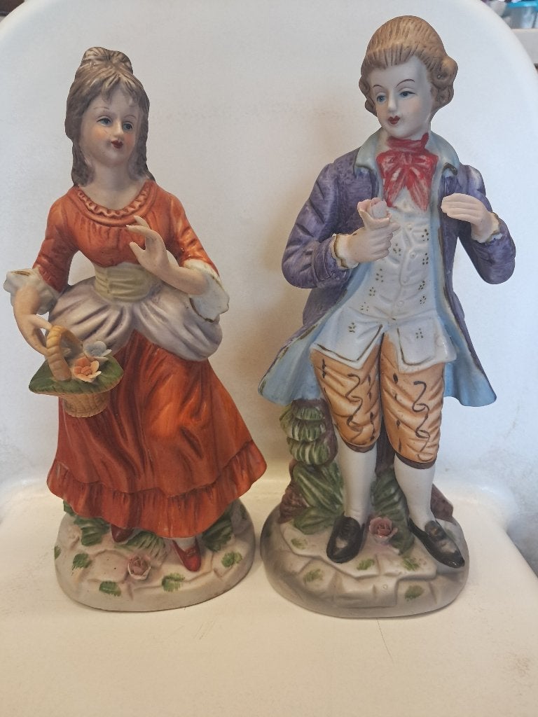 Capodimonte Beeldjes (Set van 2, met merkteken), Antiek en Kunst, Ophalen