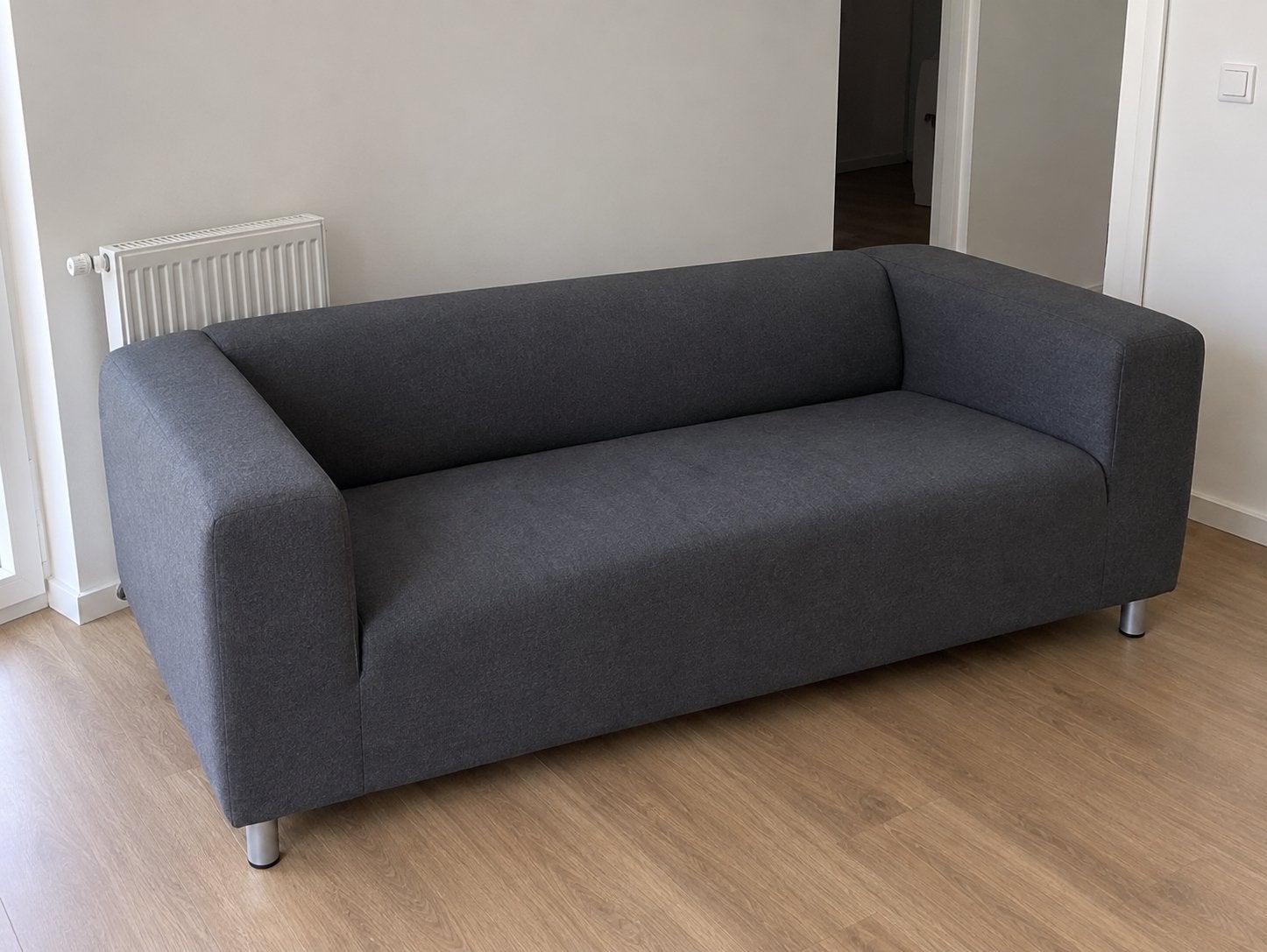 Canapé 2 places IKEA KLIPPAN - gris Vissle - très bon état, Enlèvement, Comme neuf
