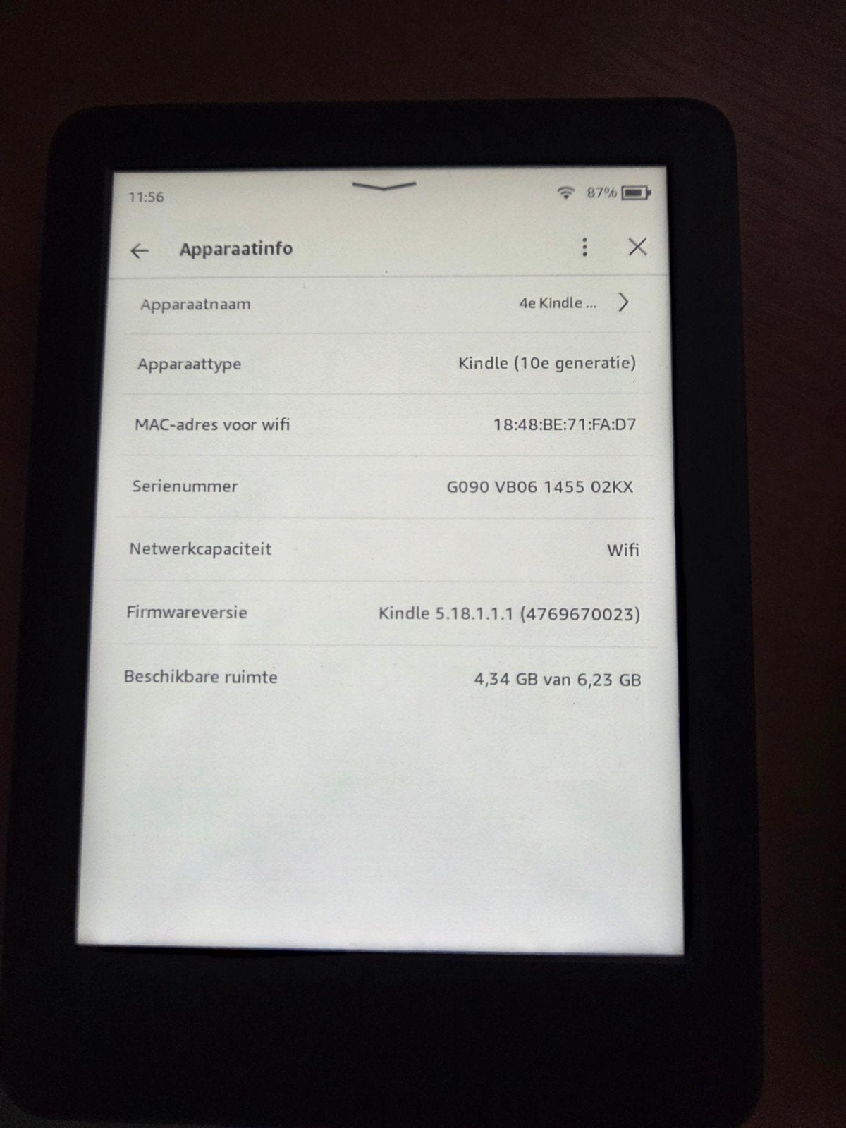 Amazon Kindle paperwhite 10e Gen, Gebruikt, 6 inch of minder, 8 GB, Touchscreen