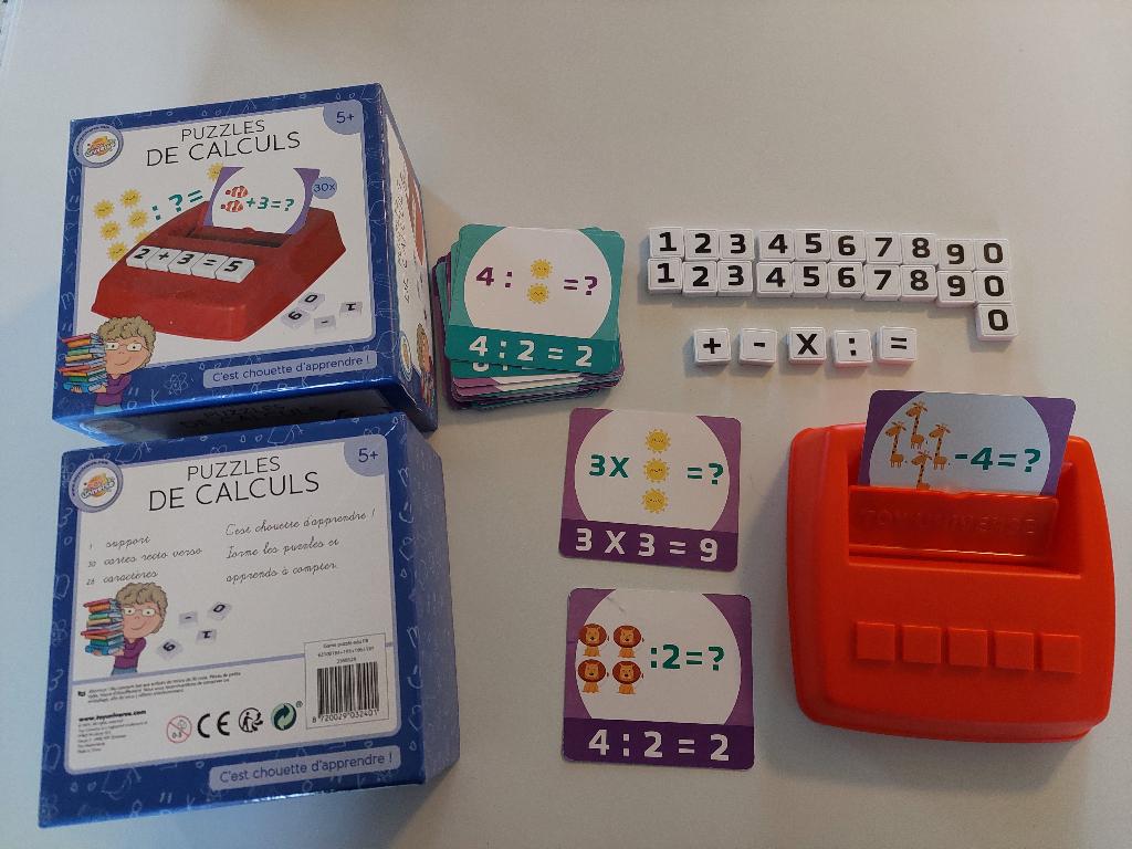 Puzzles de calculs (5 ans et plus), Enlèvement, Comme neuf, Compter