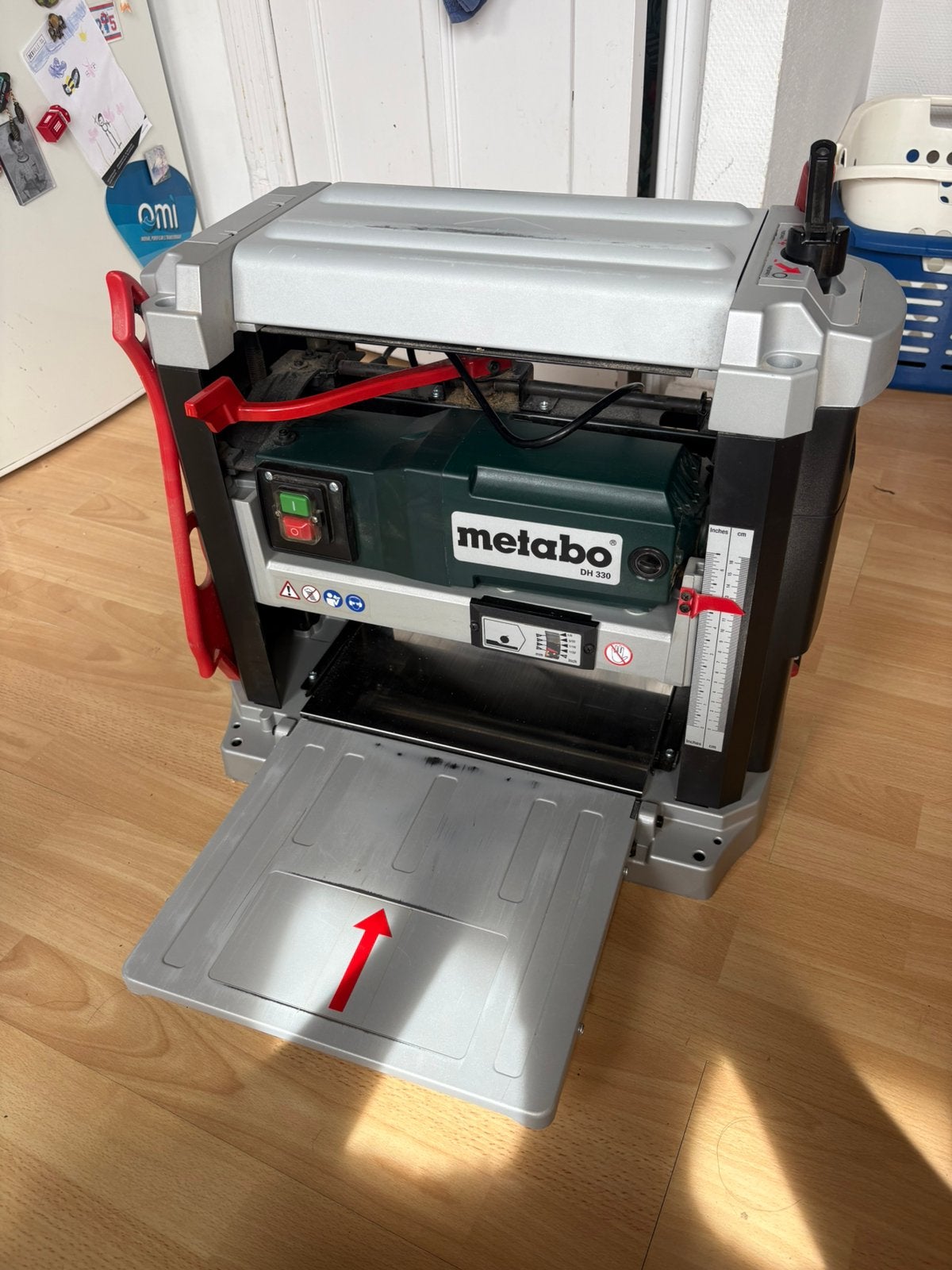 Raboteuse Metabo DH330, Doe-het-zelf en Bouw, Schaafmachines, Ophalen, Zo goed als nieuw, Elektrisch