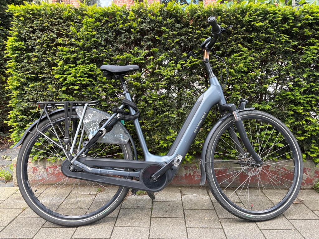 Batavus Finez E-Go Power Exclusive D57 N8 jeans mat, Ophalen, Gebruikt, Batavus, 50 km per accu of meer