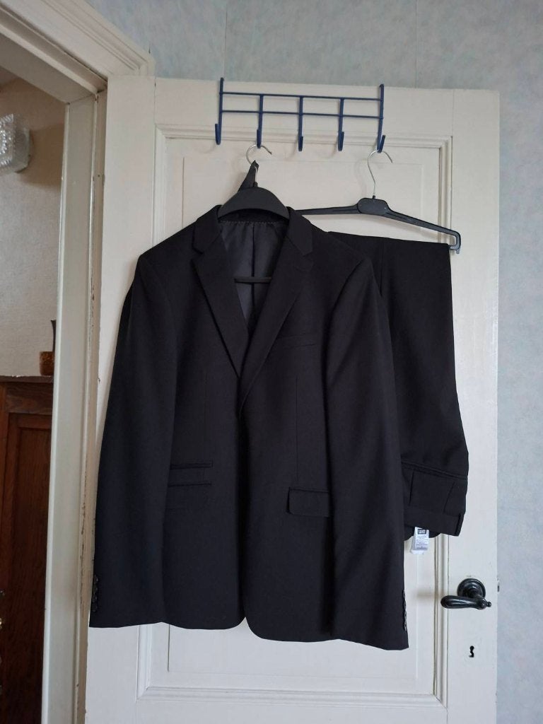 Costume noir WE - Taille 48/50, Vêtements | Hommes, Costumes & Vestes, WE, Comme neuf, Enlèvement, Taille 48/50 (M)