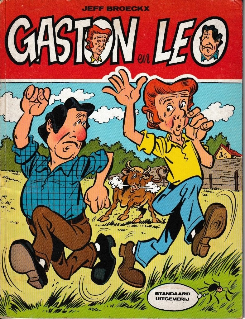 Strip Gaston en Leo - Auteur : Jeff Broeckx., Verzenden