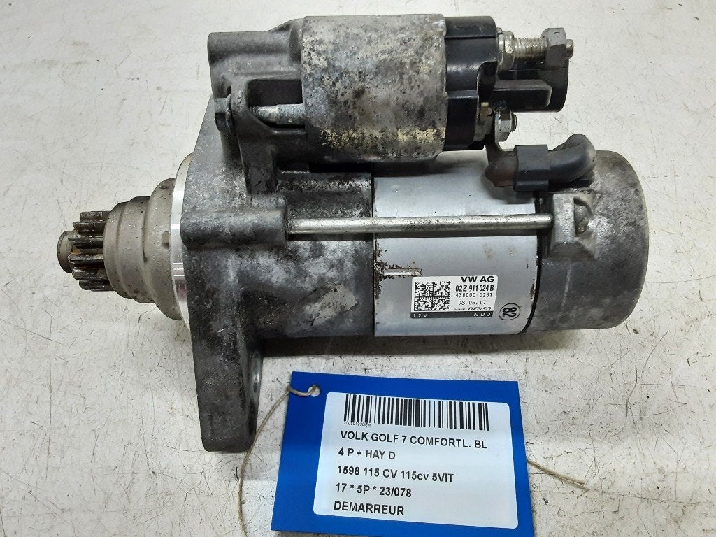 STARTMOTOR Volkswagen Golf VII (AUA) (02Z911024B), Gebruikt, Volkswagen, Mevr. I. Hauben, Rue de l'Espoir 34 34
4030  GRIVEGNÉE, BE