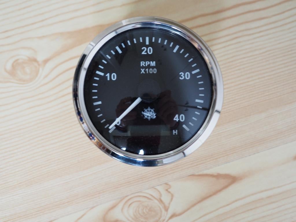 Compte-tours/horamètre électronique 0-4000 t/min - 12V/24V, Enlèvement ou Envoi, Neuf