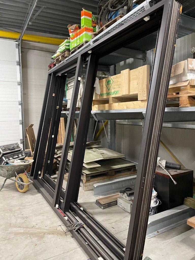 2x fenêtre coulissante, Double vitrage, 160 cm ou plus, 160 cm ou plus, Comme neuf
