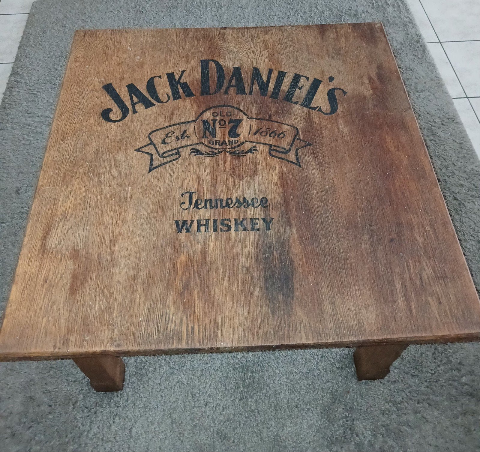 Salontafel "jack daniels" H 51cm,b&l 78cm, Maison & Meubles, Enlèvement