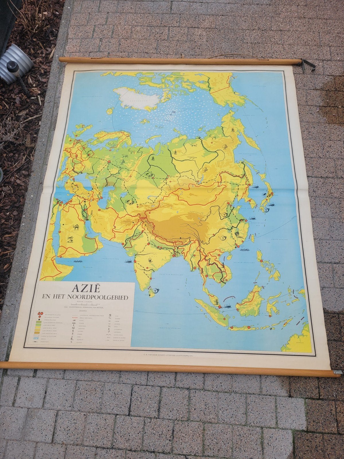 Mooie schoolplaat, Azië, Ophalen