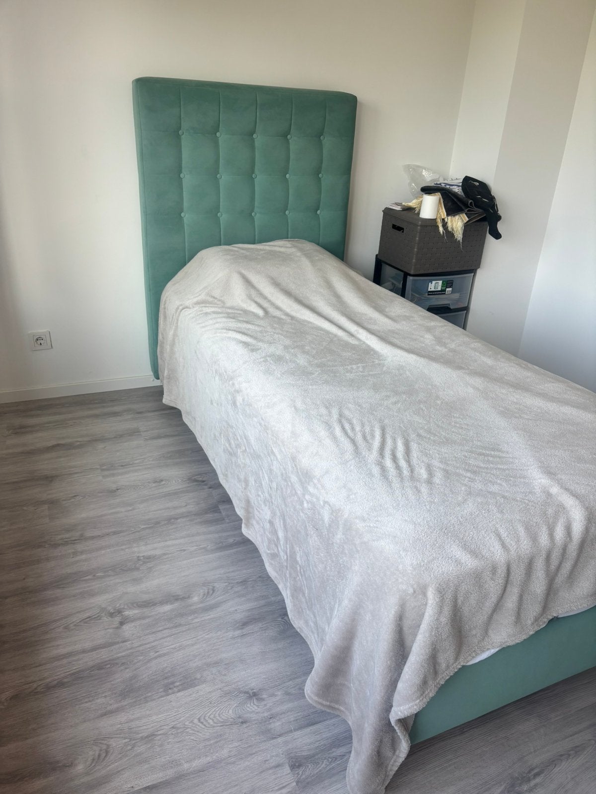 Eenpersoonsbed met opbergruimte – 90 x 200 cm, Ophalen, 90 cm, Eenpersoons, Meerkleurig