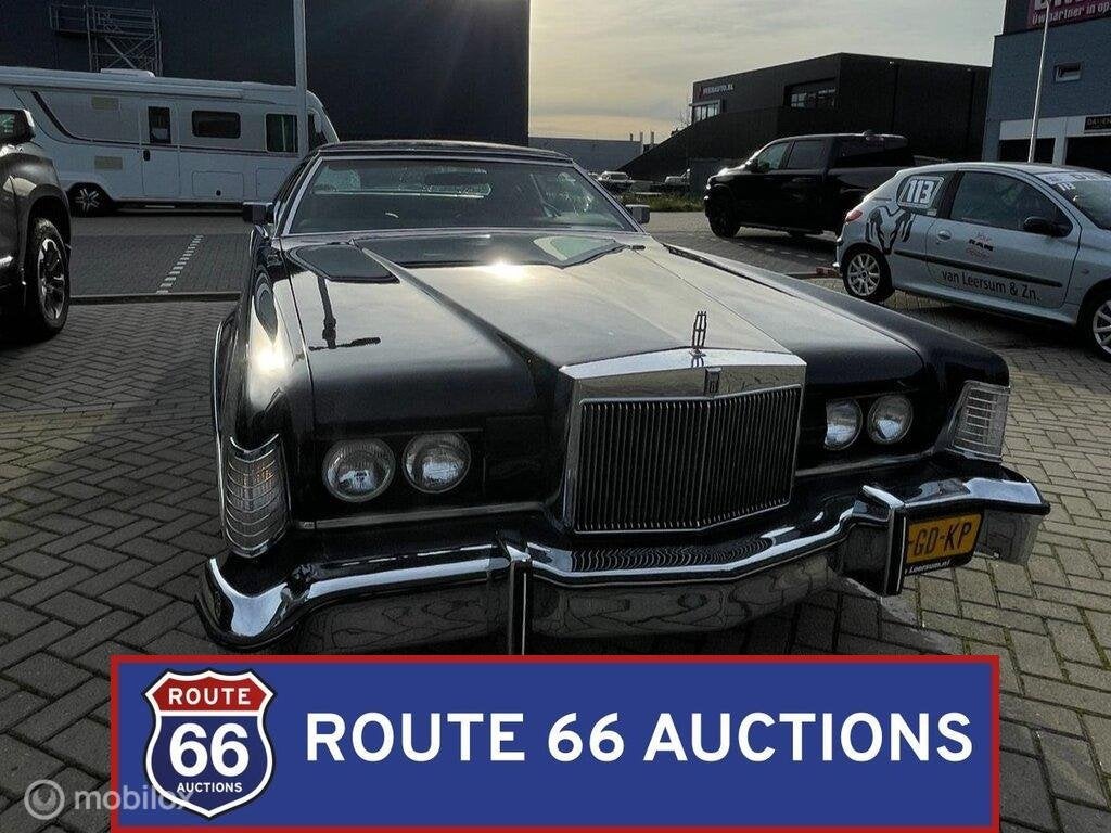 Lincoln Continental Mark IV | 1975 | Route 66 Auctions, Auto's, Zwart, Bedrijf, Handgeschakeld, Overige carrosserie