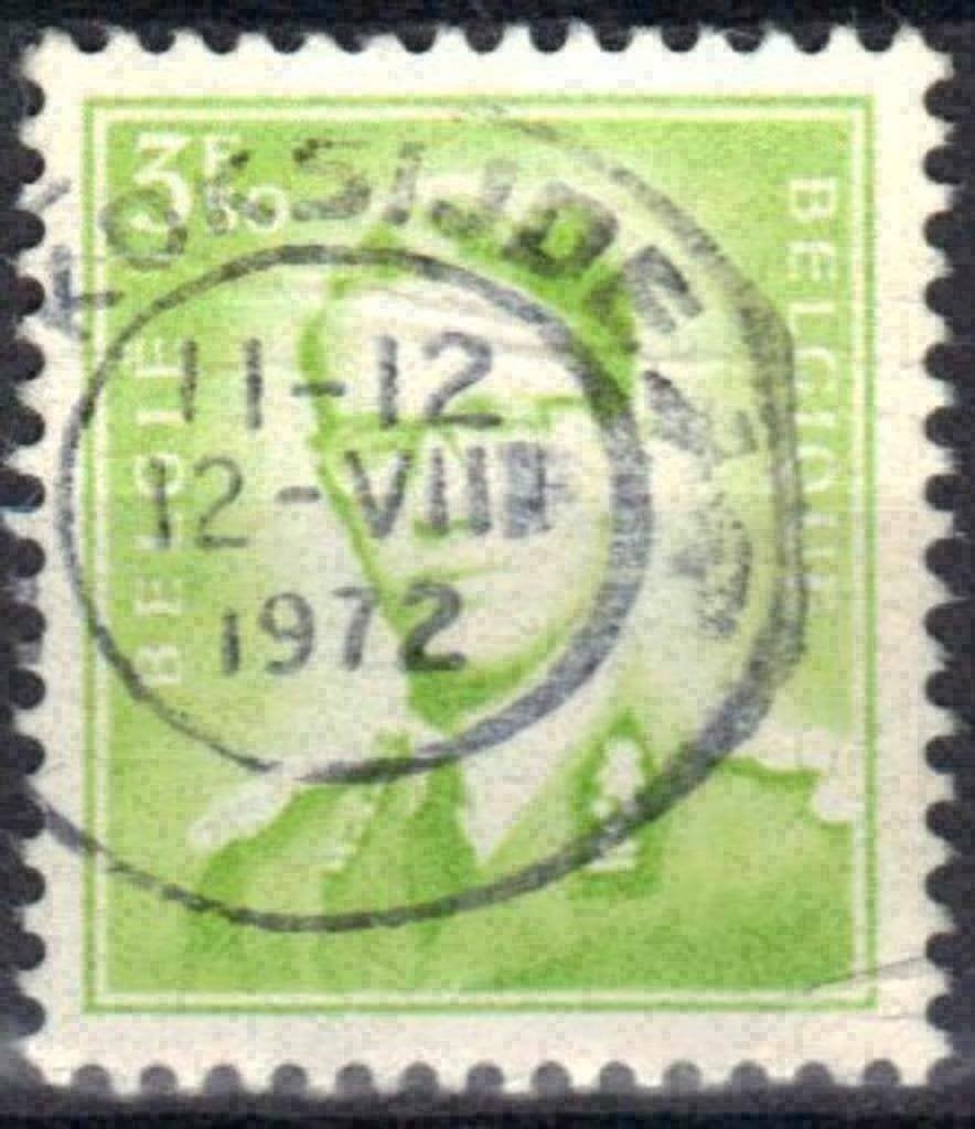 Belgique 1973 - Yvert 1659 - Roi Baudouin (ST), Envoi, Affranchi, Oblitéré, Maison royale