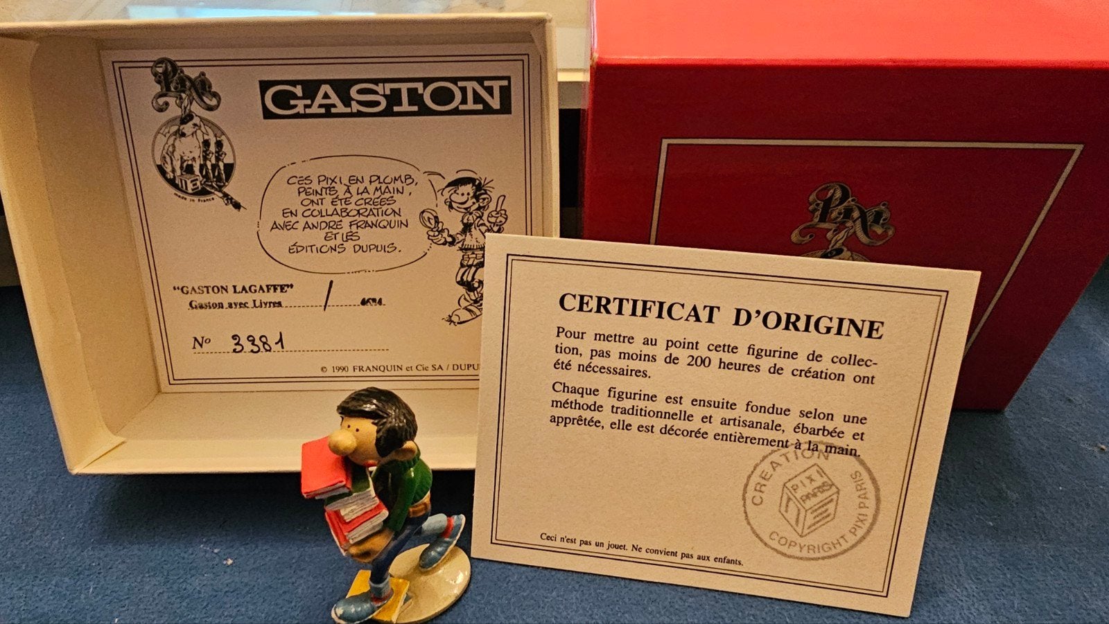 pixi en plomb Gaston lagaffe 3381, Collections, Enlèvement ou Envoi