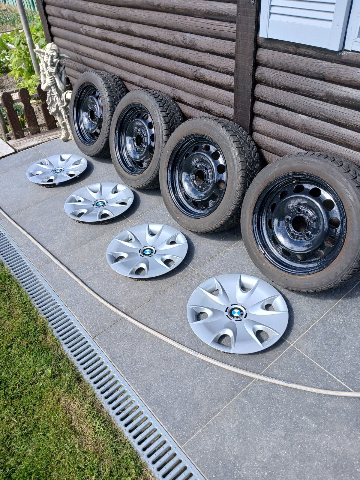 Winterset bmw steek 5x120 16 inch, Pneus hiver, 16 pouces, Enlèvement, Jante(s)