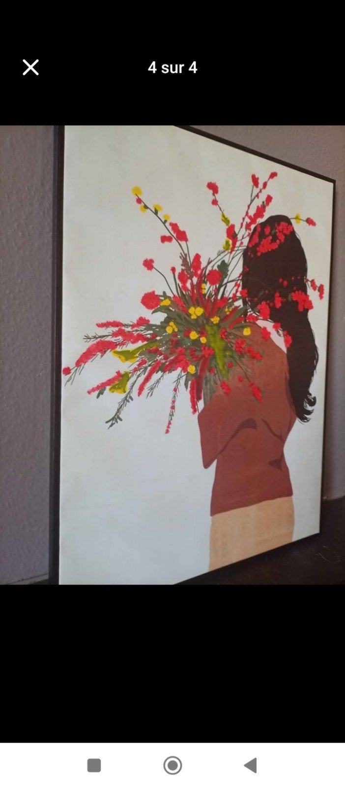 Jolie toile acrylique, Antiquités & Art, Art | Peinture | Classique, Enlèvement, Toile