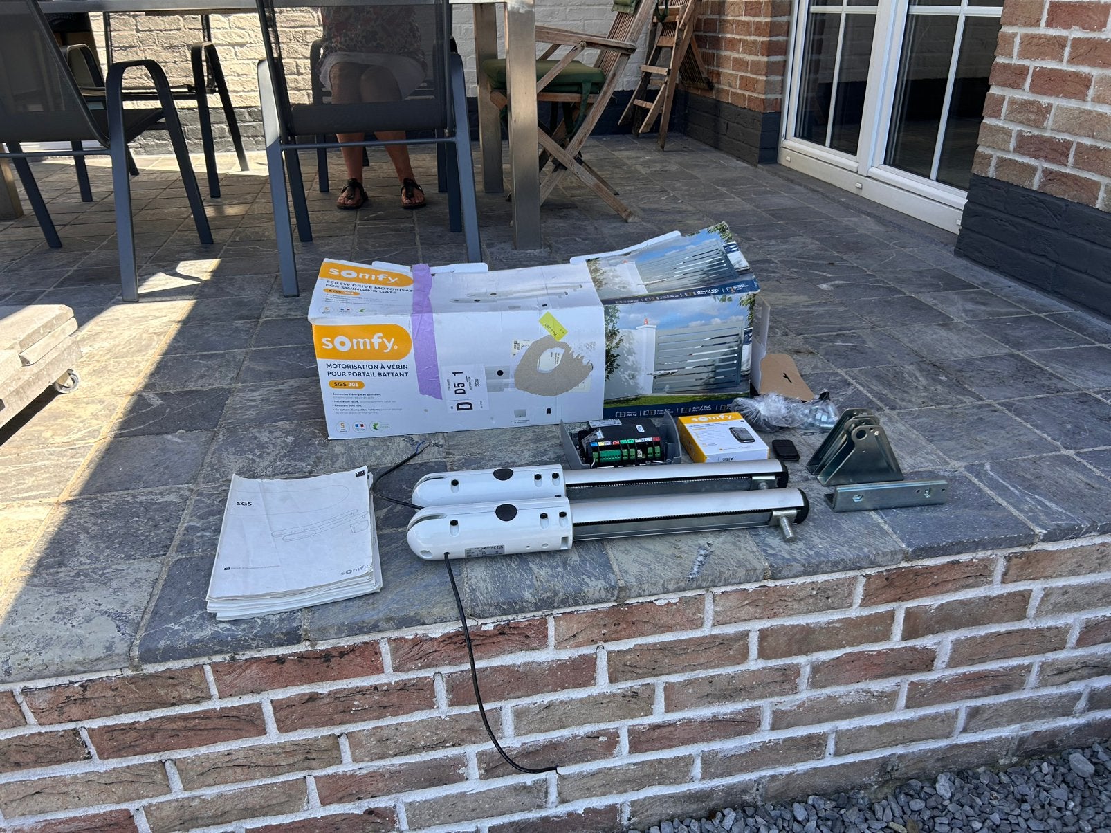 Moteur portail battant somfy sgs 201neuf, Enlèvement, Neuf