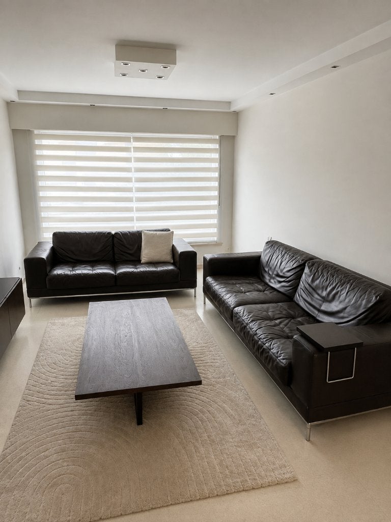 Echt Lederen chocolate bruin salon 3+2 zits, Huis en Inrichting, Ophalen, Gebruikt, Overige maten, Leer