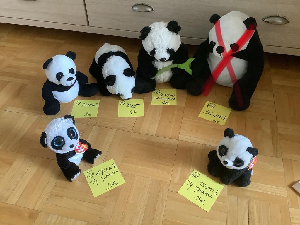 Pandabeer knuffels, mooie propere staar, Kinderen en Baby's, Speelgoed | Knuffels en Pluche, Ophalen of Verzenden, Zo goed als nieuw