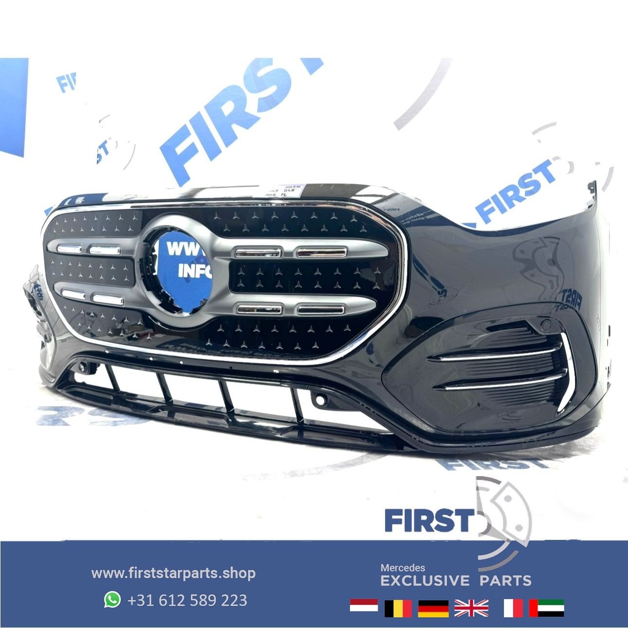 X248 GLB FACELIFT AMG VOORBUMPER X244 X248 GLB BUMPER + STAR, Gebruikt, -, Voor, Ophalen of Verzenden