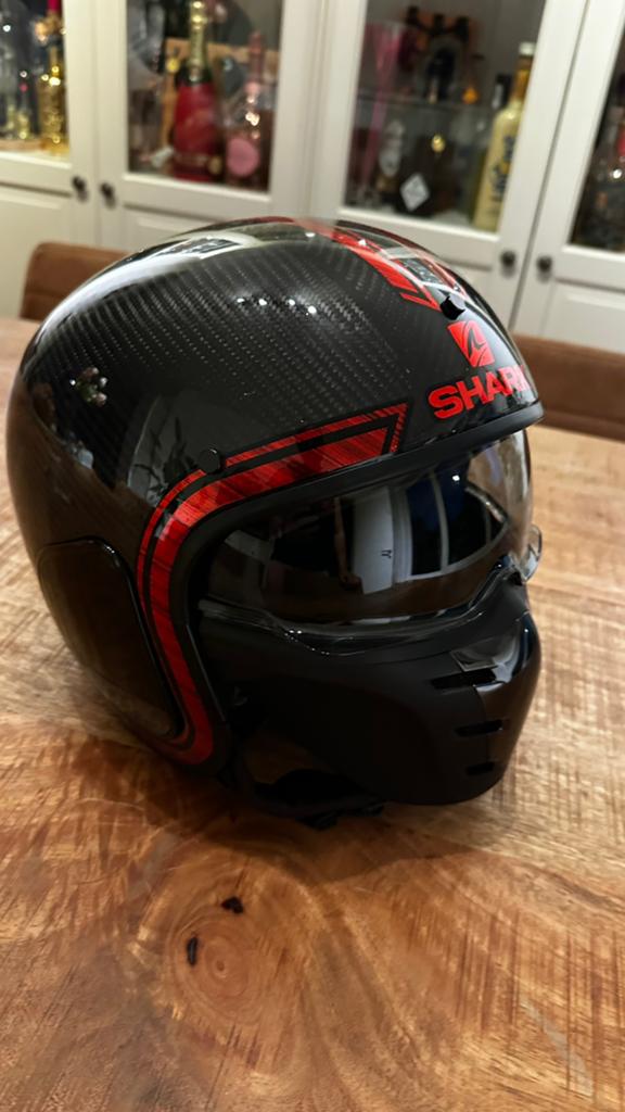 Shark helm in zeer goede staat. Maat medium., Motoren, Kleding | Motorhelmen, Ophalen, M, Heren, Shark