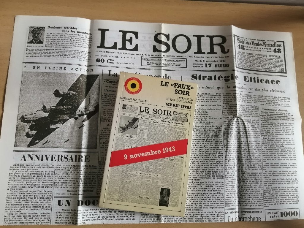 Le faux Soir + le fac-similé du fameux Soir daté du 9/11/43, Boeken, Ophalen of Verzenden