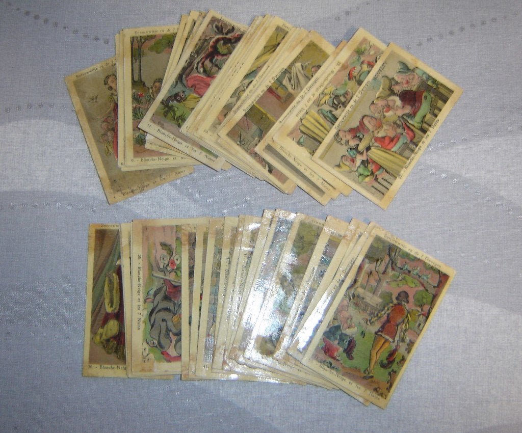 Chromos SNEEUWWITJE Novelty 48st, Gebruikt, Verzenden, Voor 1940, Prent
