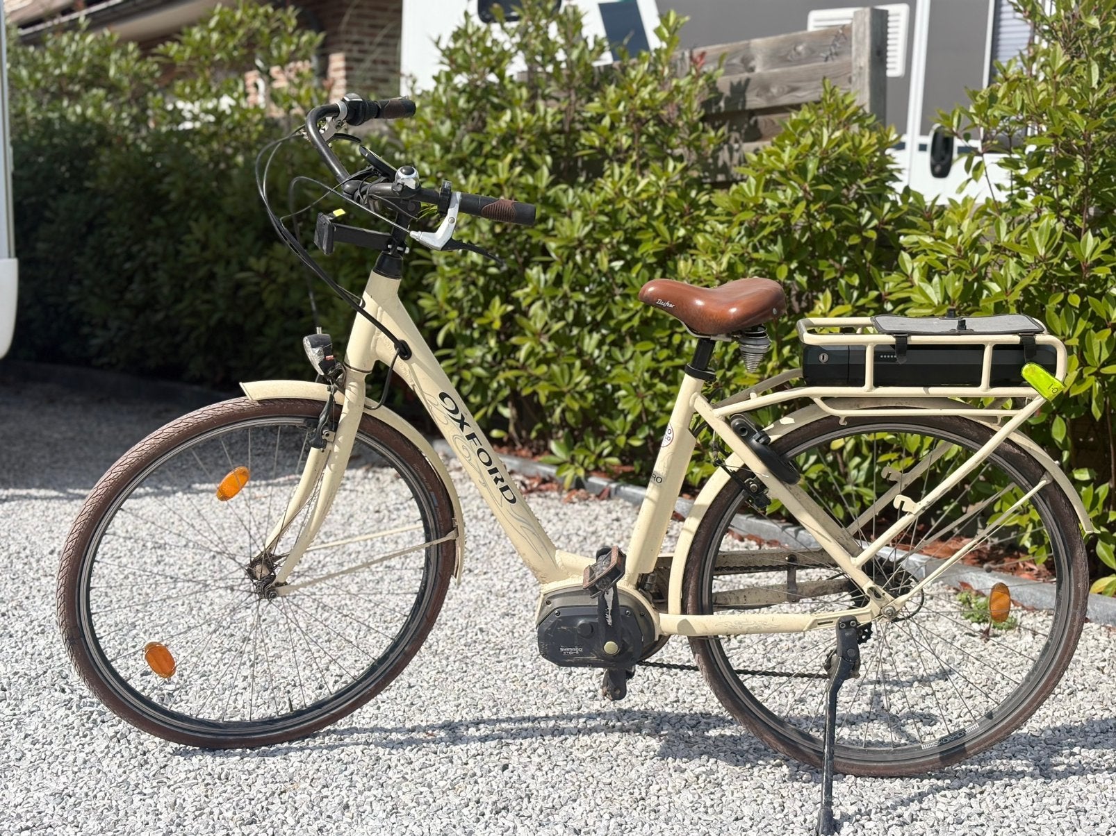 Elektrsiche fiets Middenmotor Shimano Oxford, Fietsen en Brommers, Fietsen | Dames | Damesfietsen, Ophalen, Zo goed als nieuw