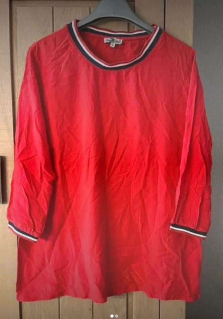 Rood t shirt 3/4 mouwen maat 40 up fashion, Ophalen of Verzenden, Zo goed als nieuw, Maat 38/40 (M), Rood