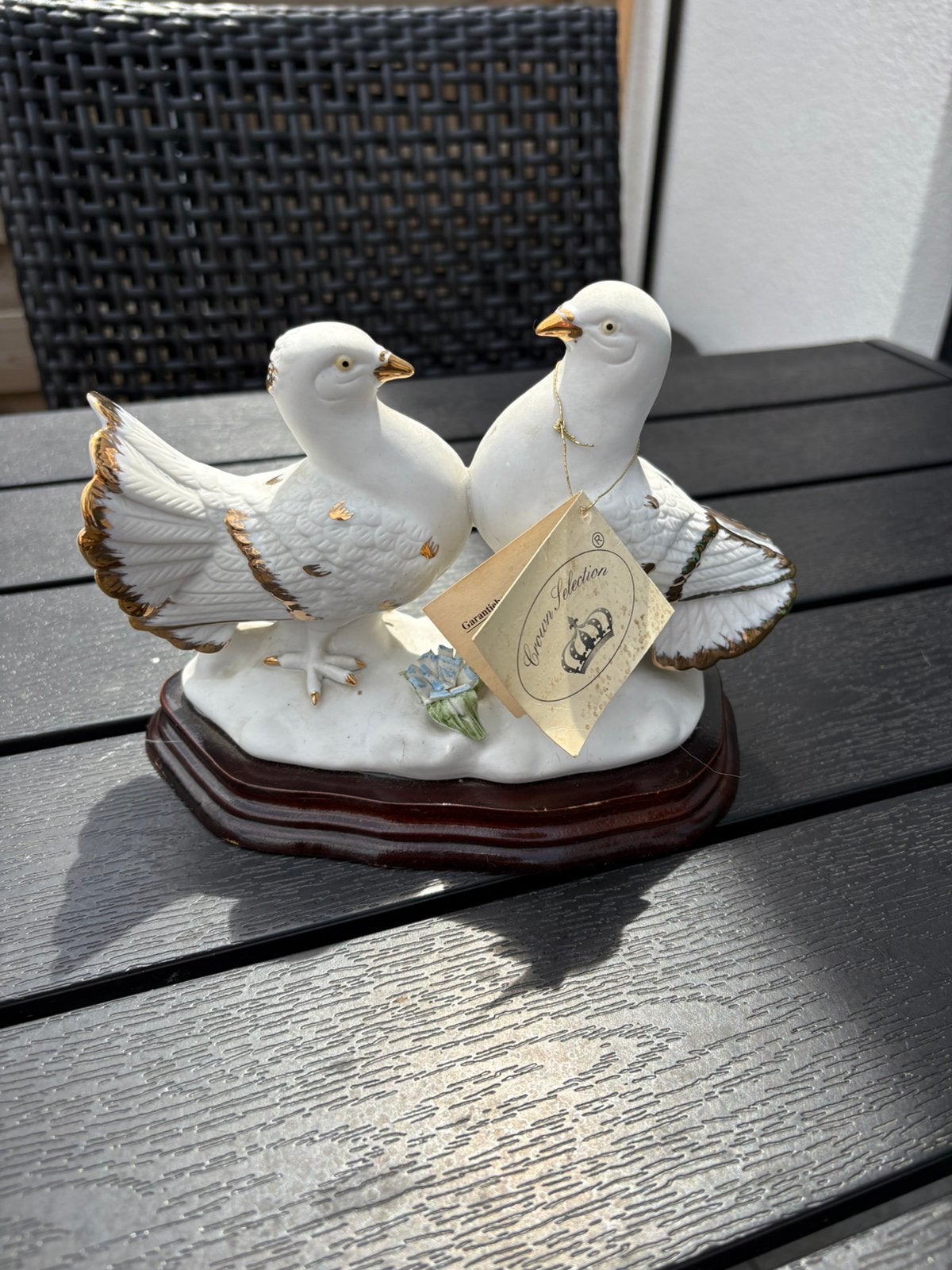 porseleinen beeldje van twee tortelduiven, Ophalen of Verzenden