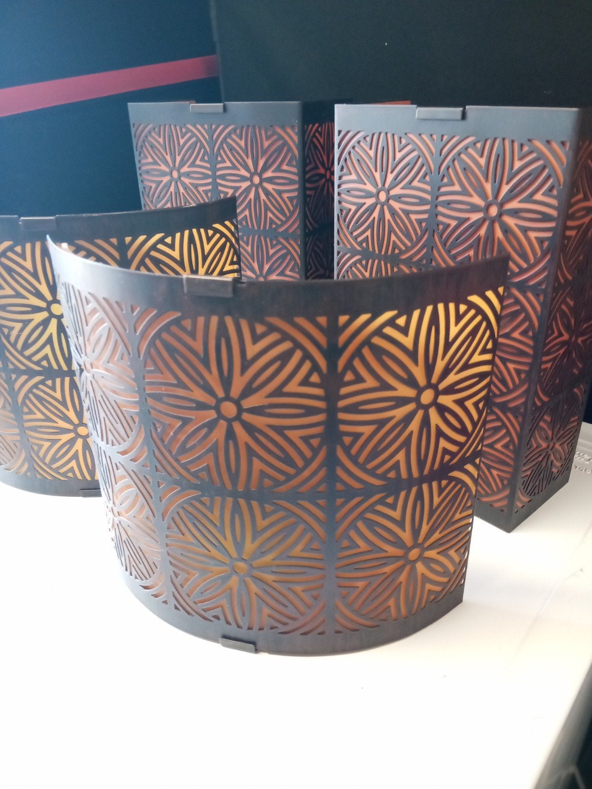 Set van 4 wand lampen oosterse stijl, Ophalen