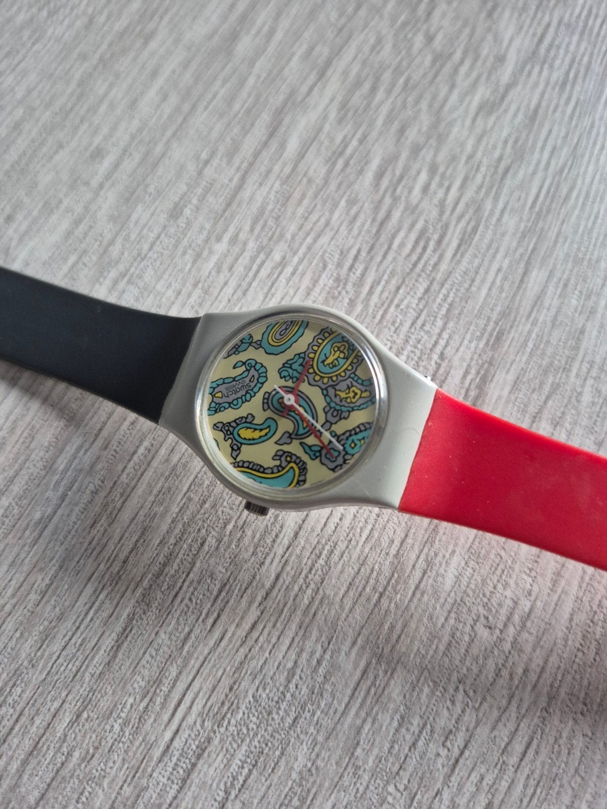 Vintage Swatch dameshorloge „SHEHERAZADE” (LM105) - jaren 80, Gebruikt, Polshorloge, Ophalen of Verzenden, Overige materialen