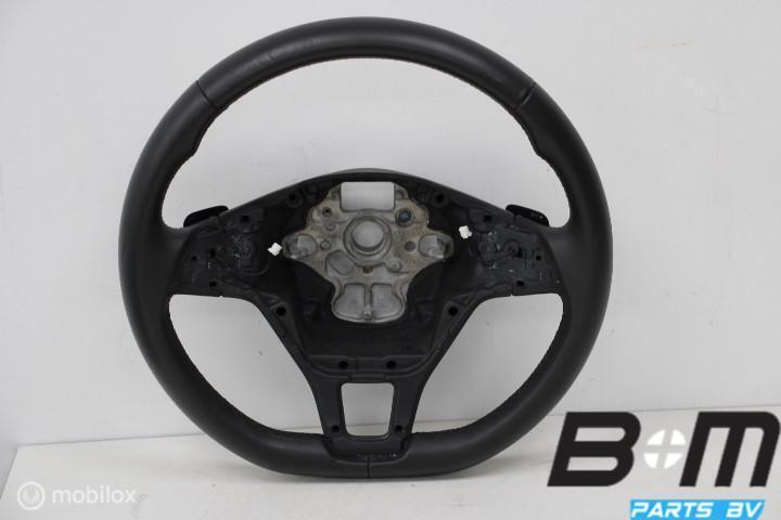 Leder stuur met flippers VW Golf 7 5G0419091, Gebruikt