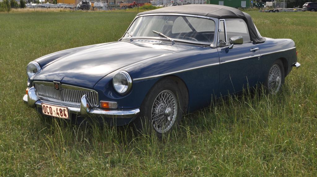 MGB 1966, Auto's, Achterwielaandrijving, Blauw, Leder, Handgeschakeld