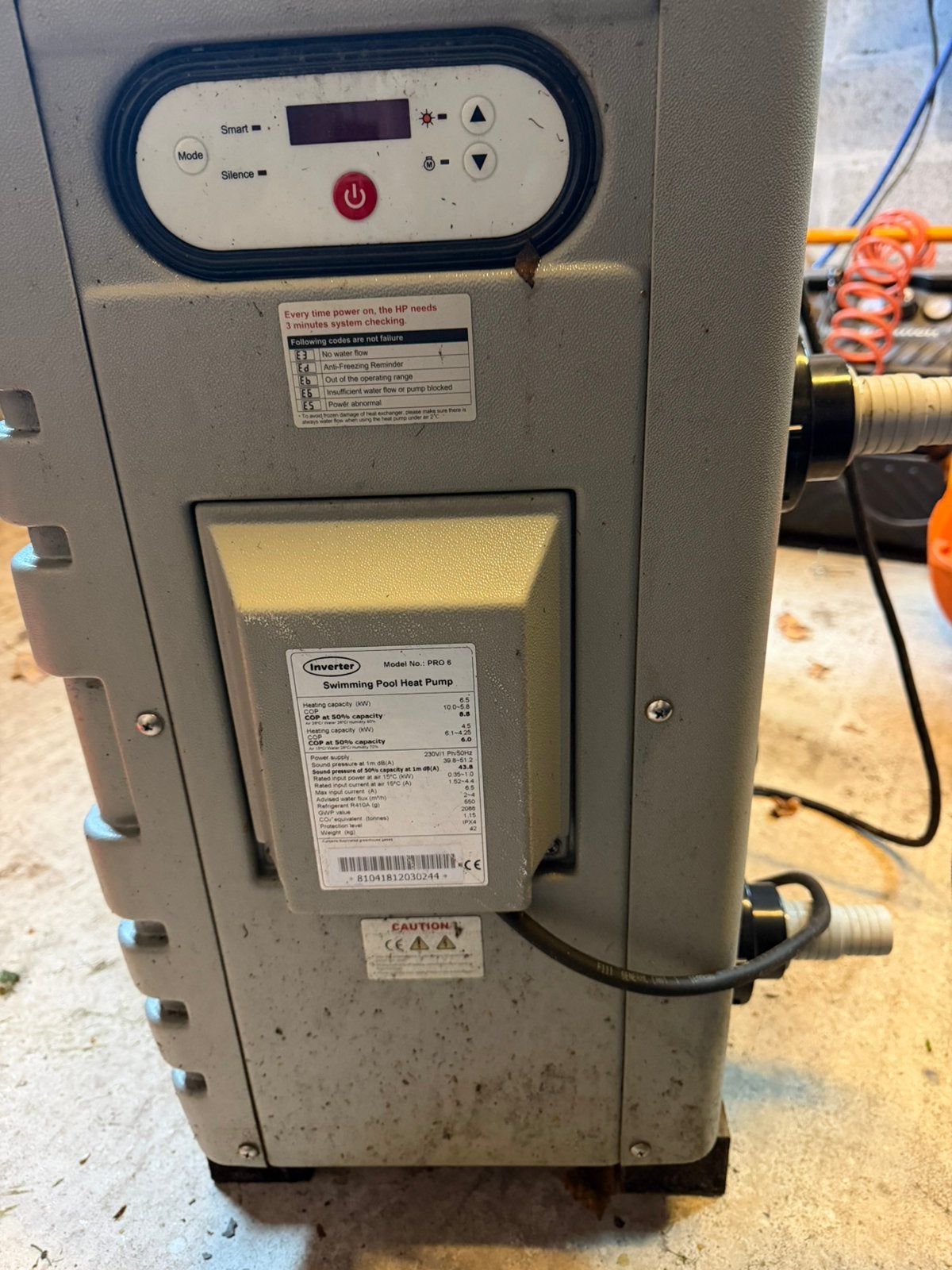 Zwembad warmtepomp inverter pro 6, Ophalen, Gebruikt
