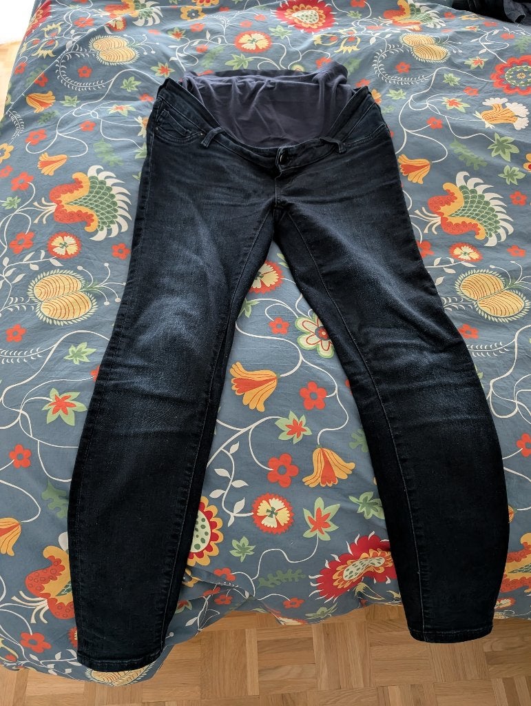 Zwangerschapsjeans, Autre, Blauw, Gedragen, Broek of Spijkerbroek
