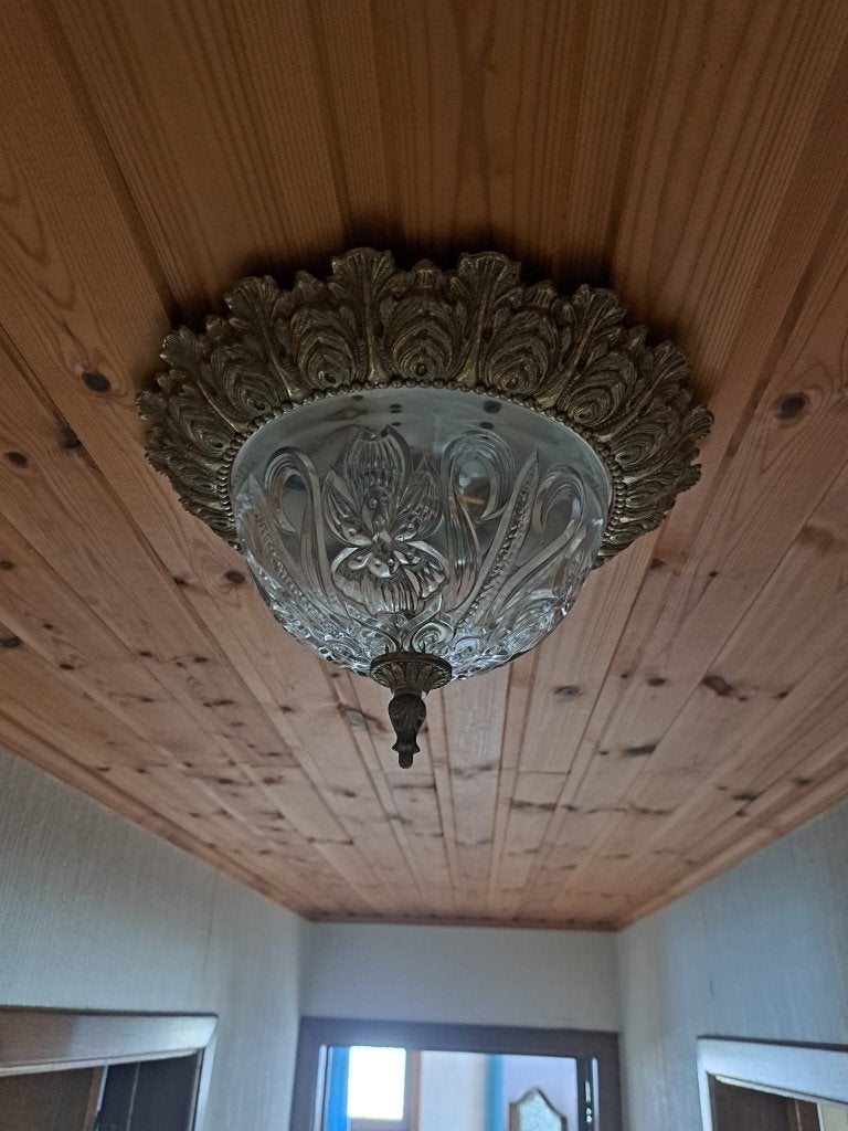 Vintage plafondlamp (2 stuks beschikbaar), Ophalen