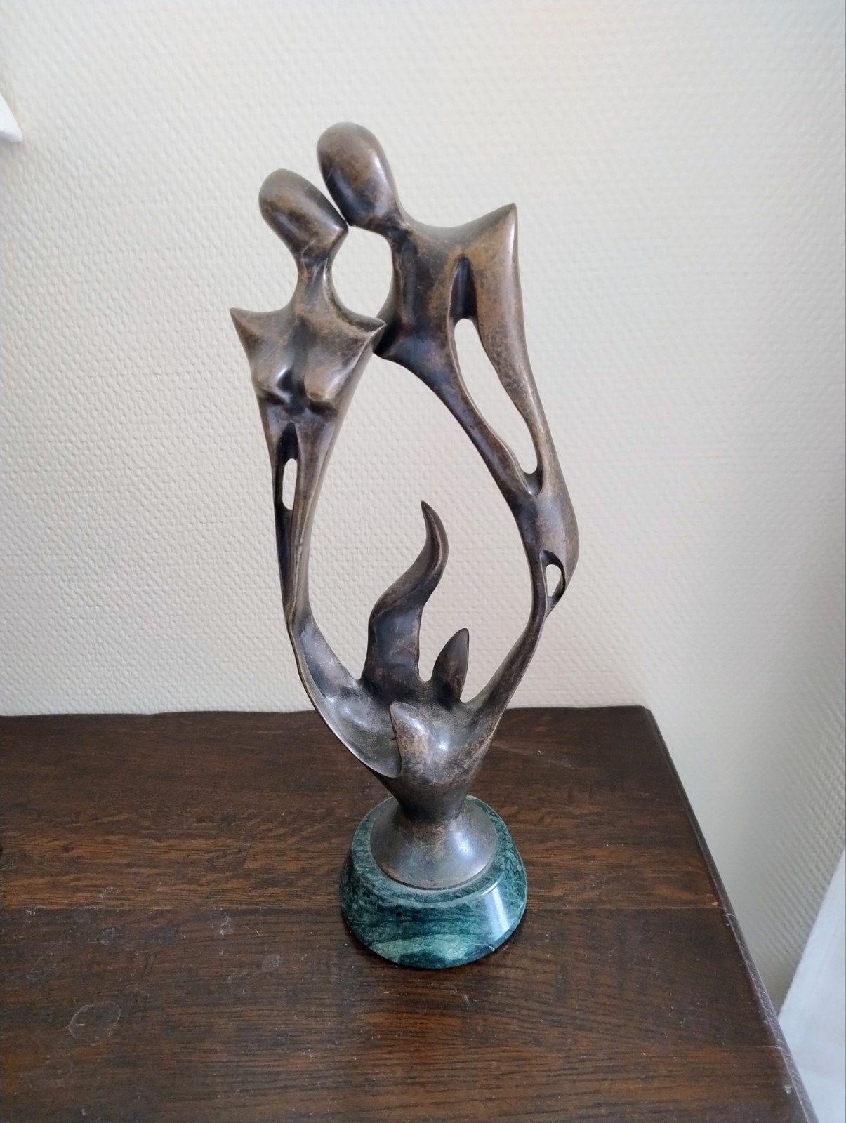 statue en bronze, Sur socle, Brons, Enlèvement, 20 - 50 cm