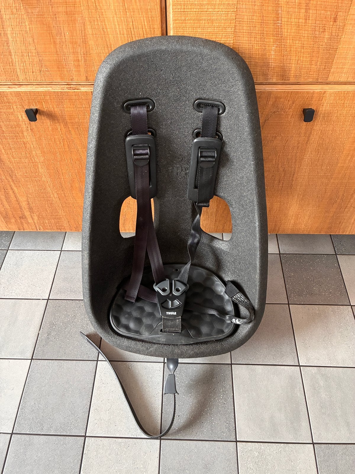 Kinderzitje - fiets  - bagagedrager, Ophalen, Gebruikt, Voetsteuntjes