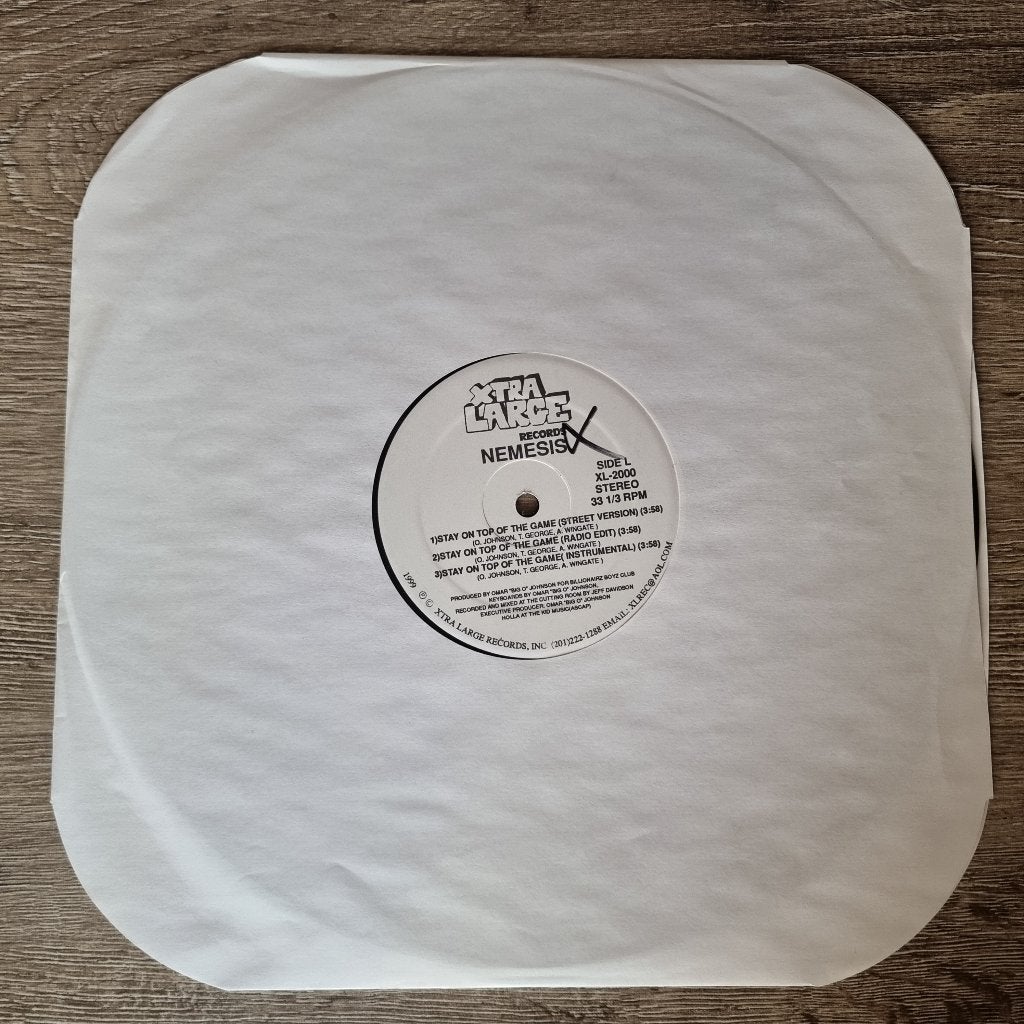 12" Nemesis – P.M.S. / Stay On Top Of The Game, CD & DVD, Vinyles Singles, Enlèvement ou Envoi, Utilisé, 12 pouces, Hip-hop et Rap