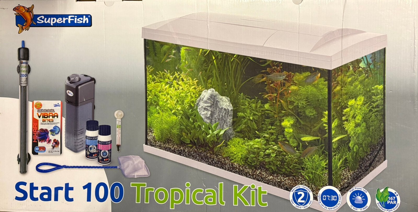 Aquarium Superfish 90 liter ZWART, Dieren en Toebehoren, Ophalen, Zo goed als nieuw, Superfish