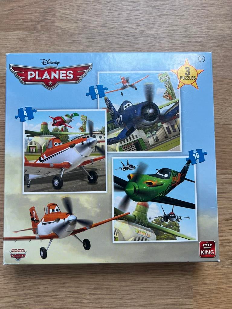 Puzzel planes disney 3 in 1 (4-9-16 stukken), Enlèvement, Comme neuf