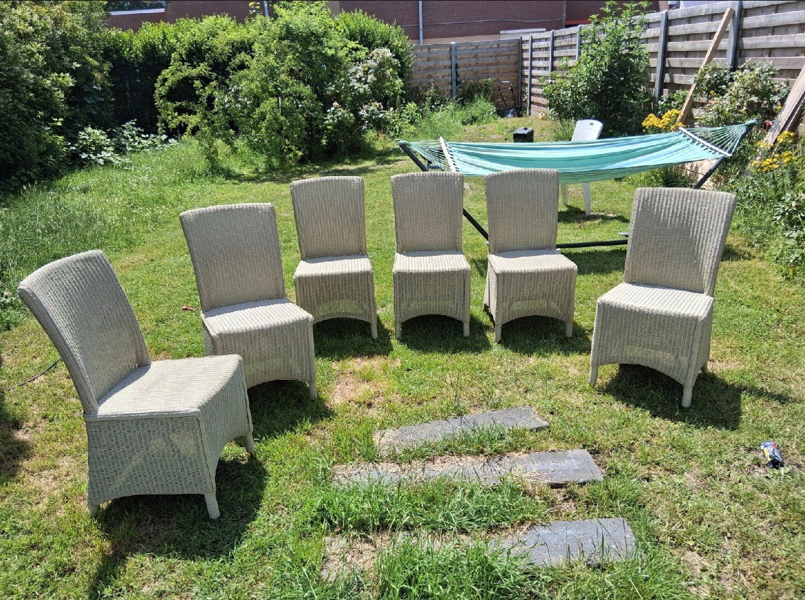Vintage Vincent Shepard stoelen,riet rotan, Tuin en Terras, Ophalen, Zo goed als nieuw, Rotan
