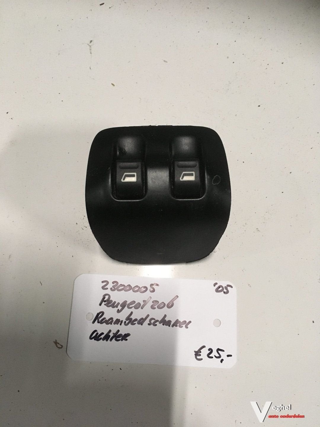 Peugeot 206 2005 raambedieningsschakelaar Achter, Auto-onderdelen, Gebruikt, -, -, Ophalen of Verzenden