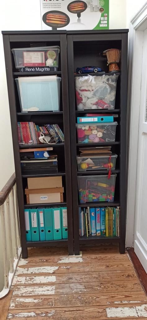 Te koop : 2 Ikea boekenkasten, Huis en Inrichting, Kasten | Boekenkasten, Ophalen, Met plank(en), Minder dan 50 cm, Gebruikt