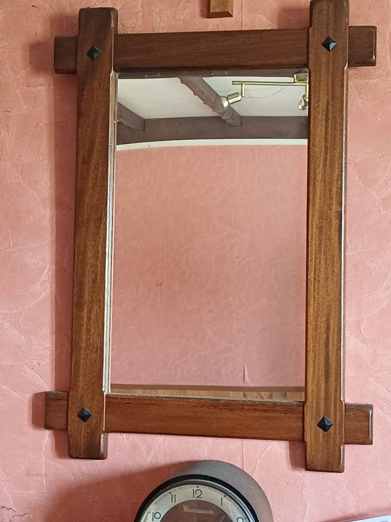 miroir ancien avec bords en bois, Enlèvement