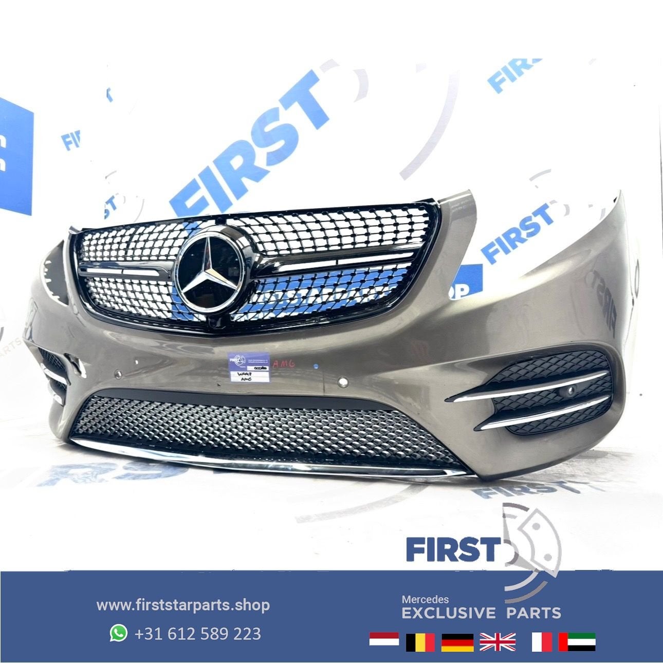 W447 VOORBUMPER A4478856000 V KLASSE FACELIFT BUMPER + DIAMO, Utilisé, -, Avant, -