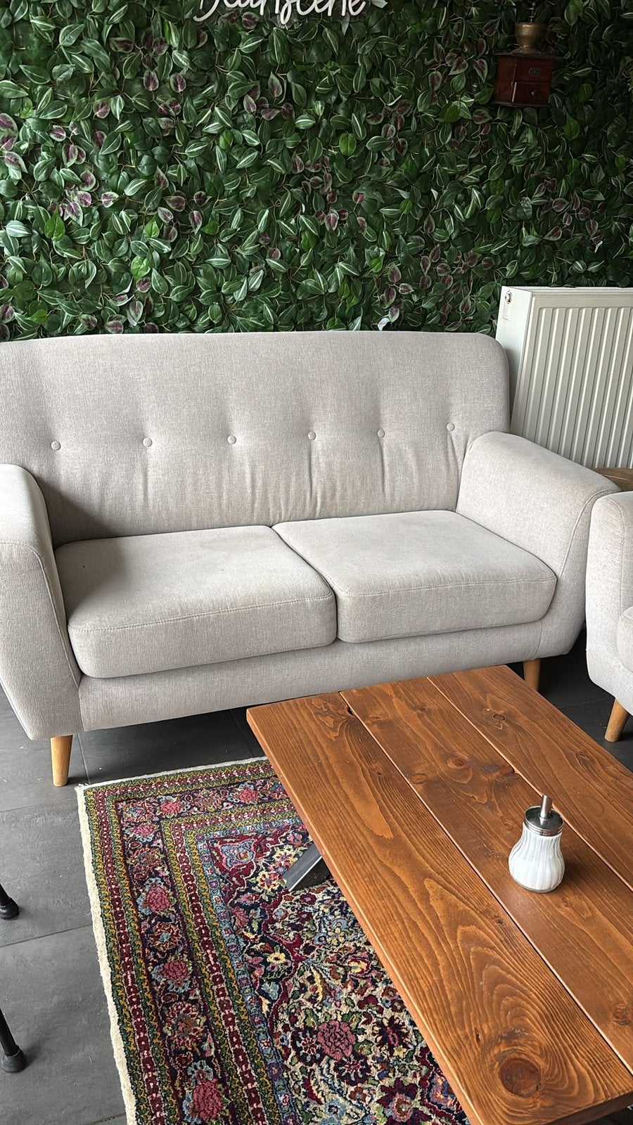 Beige zetels te koop – 2-zit en 3-zit, Huis en Inrichting, Ophalen