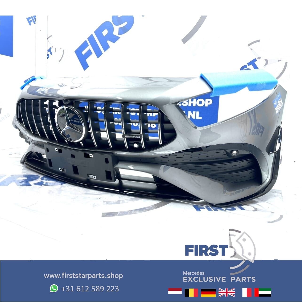 A1778858005 W177 FACELIFT BUMPER A35 AMG VOORBUMPER COMPLEET, Gebruikt, -, Voor, Ophalen of Verzenden