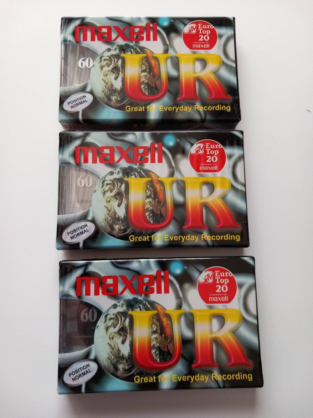 CASSETTE. 3 MAXELL  UR 60, Cd's en Dvd's, Cassettebandjes